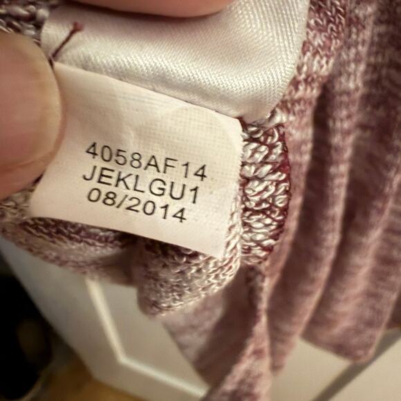 Aeropostale Women’s Marled Burgundy Lightweight Knit Hoodie Pullover XL - Picture 7 of 7